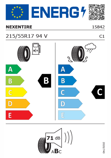 Kia Tyre Label - nexen-15842-215-55R17
